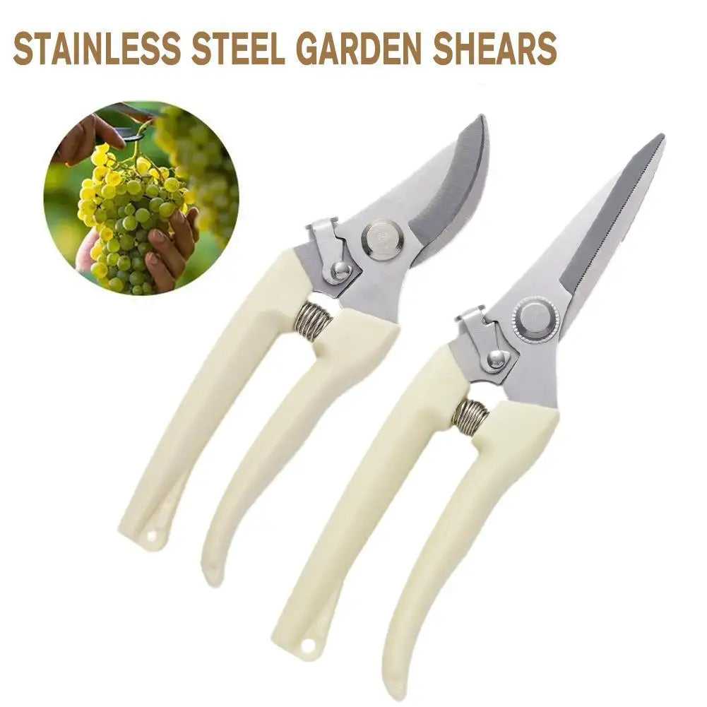 Bypass Pruning Shears with SK-5 Steel Blade, Yellow