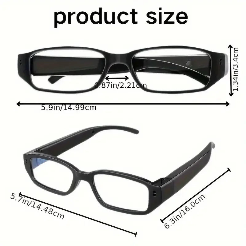 Prenosná 1080P HD mini kamera v okuliaroch