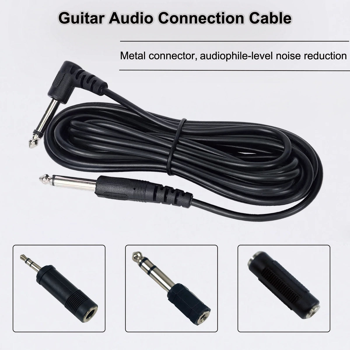 Three-Metre Audio Cable with Three Adapters