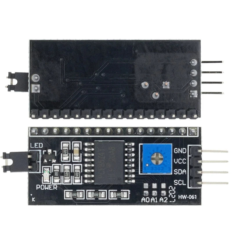 Wyświetlacz znakowy LCD1602 16x2 z opcjonalnym adapterem I2C