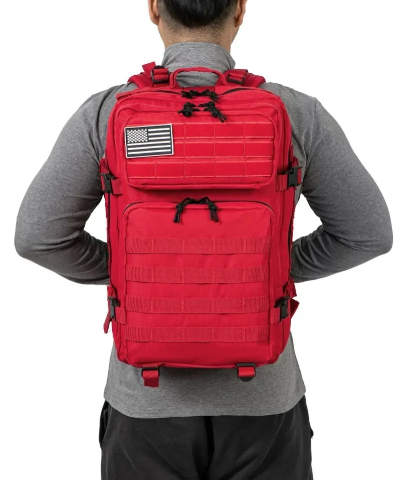 45L Large Capacity Tactical Backpack for Hiking, Camping, Gym and Trekking