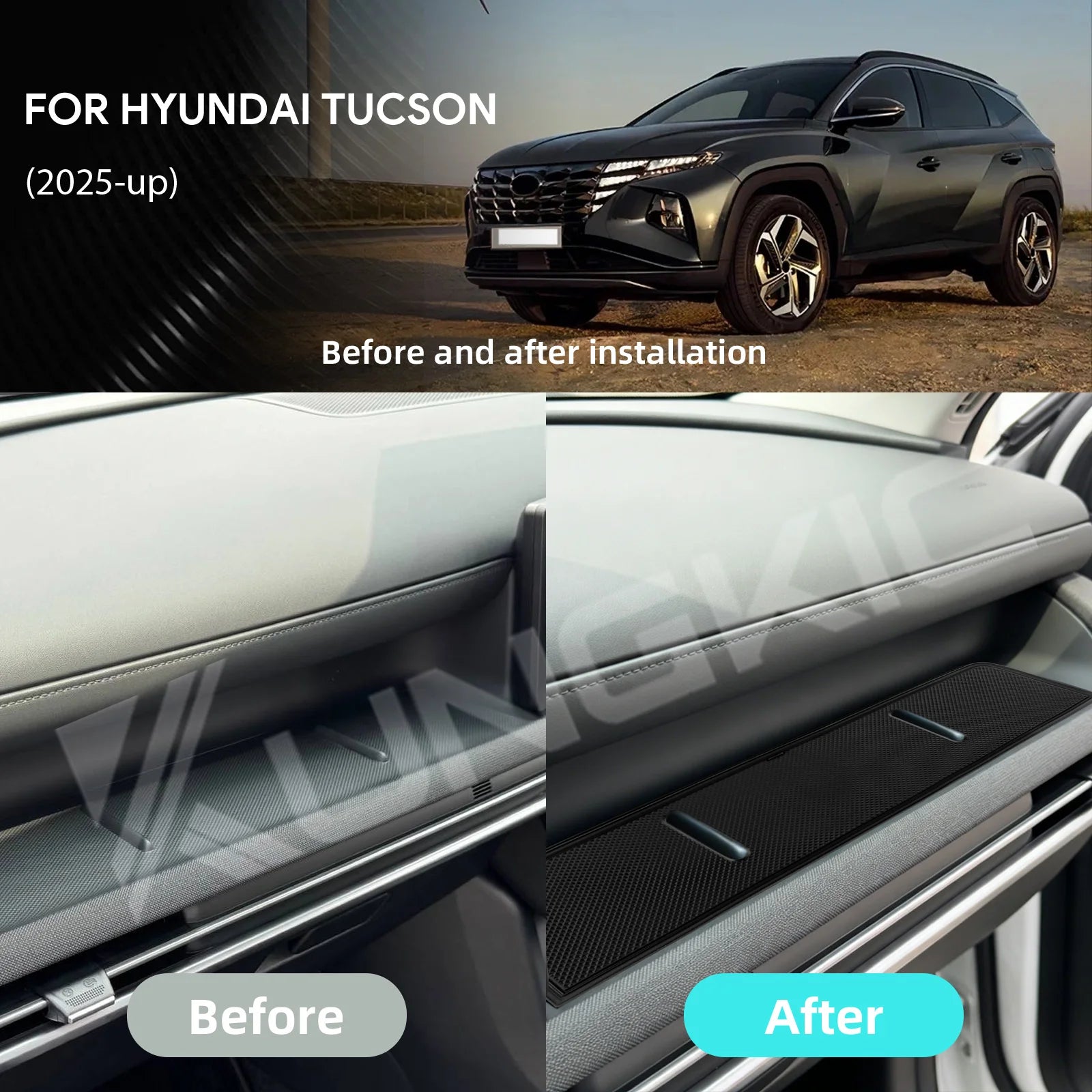 Hyundai Tucson 2025-2026 Glove Box Storage Organizer Tray