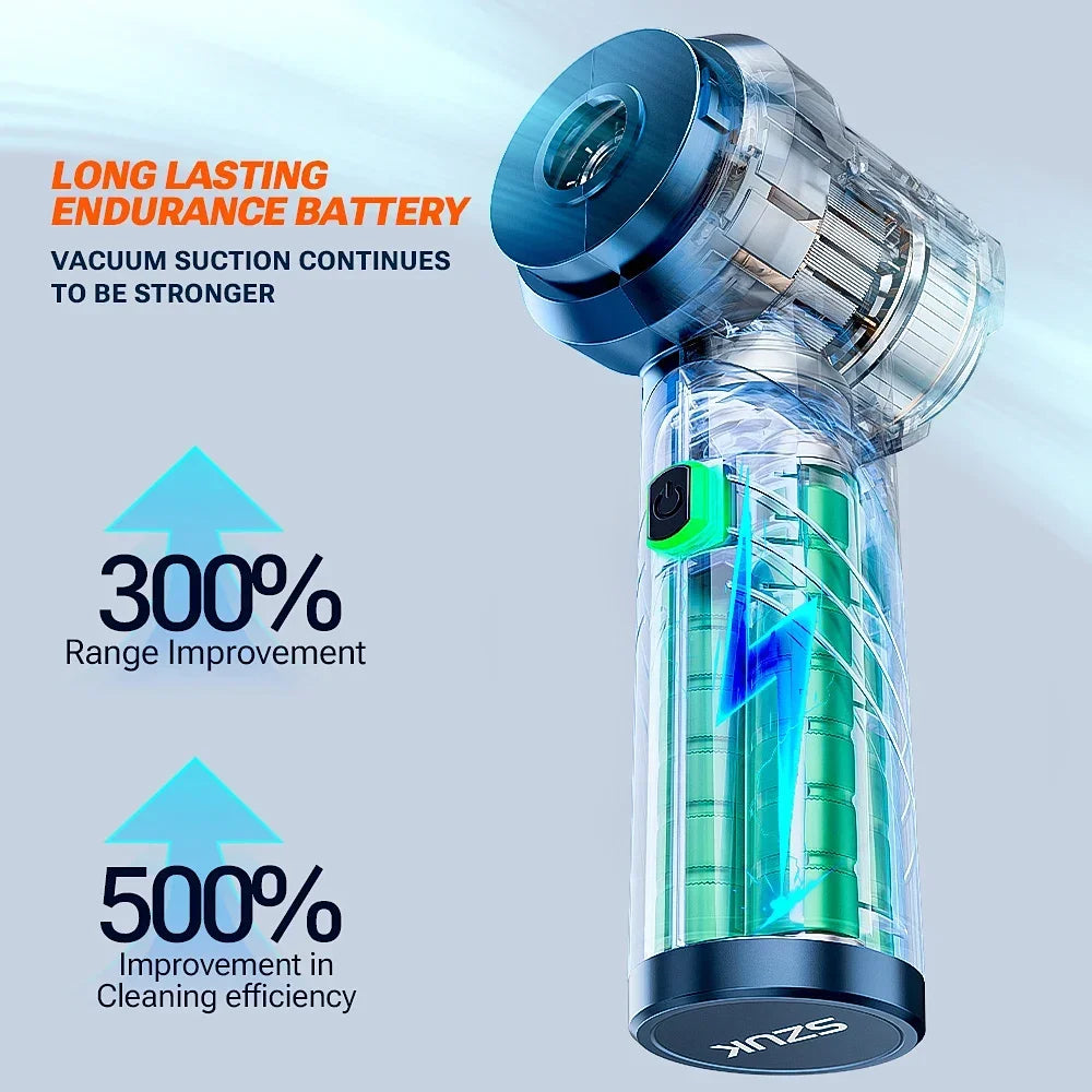 SZUK Car Vacuum Cleaner Wireless Cleaner Handheld Mini Vacuum Cleaner Cordless Strong Suction Cleaning Machine Robot Vacuum