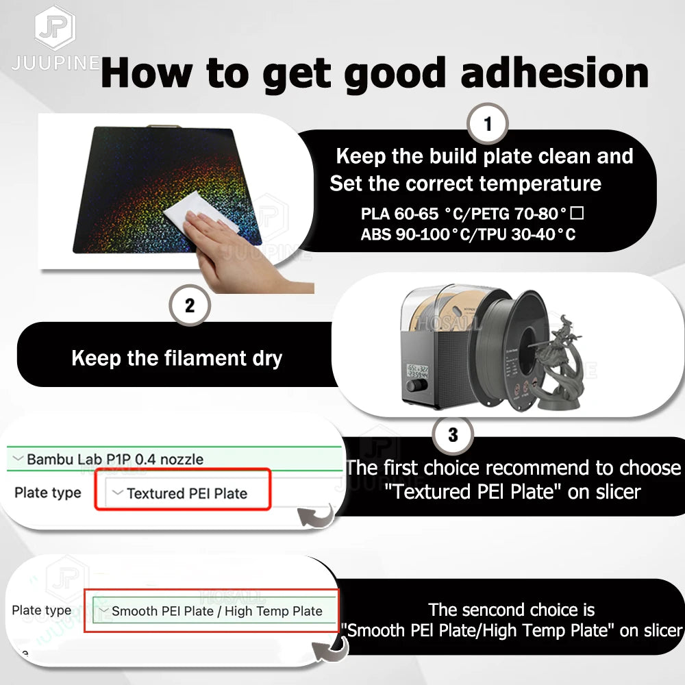 BambuLab 257×257 mm obojstranná pružinová oceľová tlačová doska