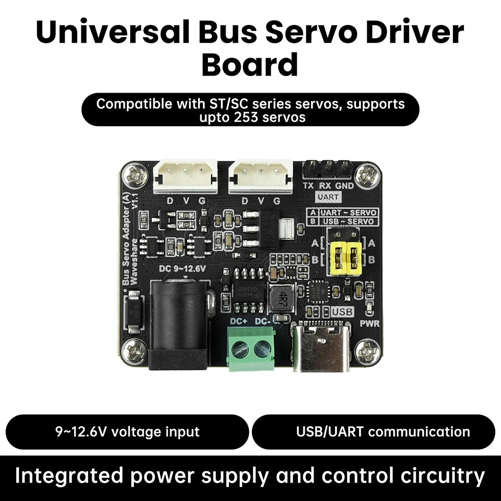UART Serieller Bus Servoantriebsplatine