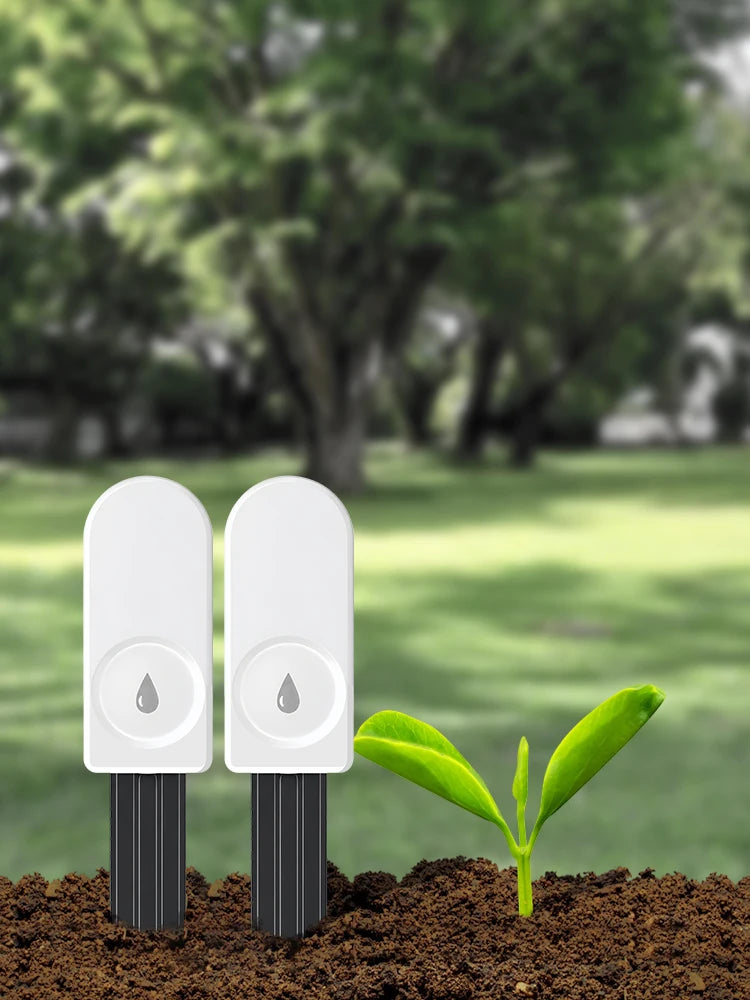 مستشعر ذكي لرطوبة التربة بتقنية ZigBee، مع مراقبة درجة الحرارة والرطوبة والتحكم عبر التطبيق، للعناية بالحدائق وأتمتة ري النباتات