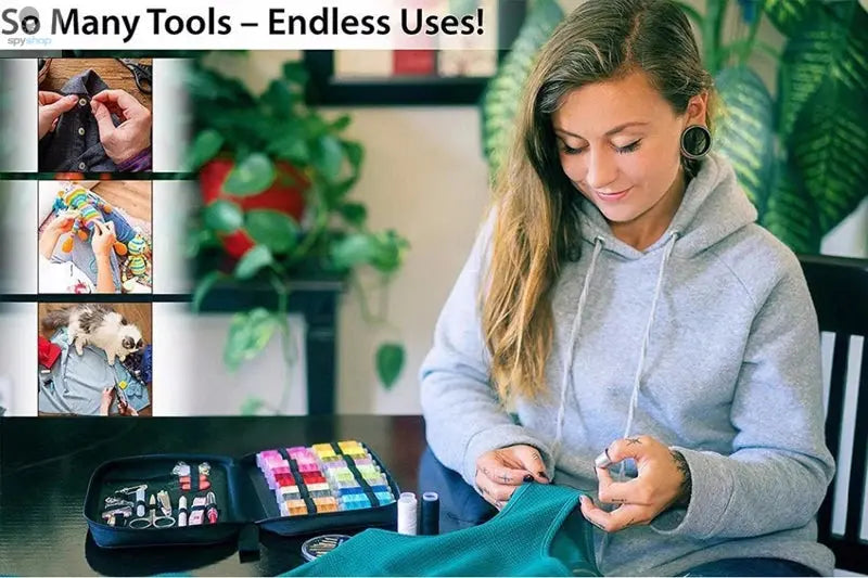 Sewing Kits DIY Multi-function Sewing Box Set for Hand Quilting Stitching Embroidery Thread Sewing Accessories Sewing Kits Spy-shop.com