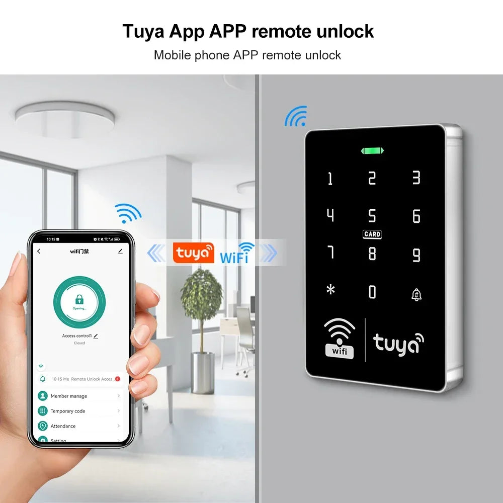 WiFi Tuya RFID přístupový ovladač IP68 S10