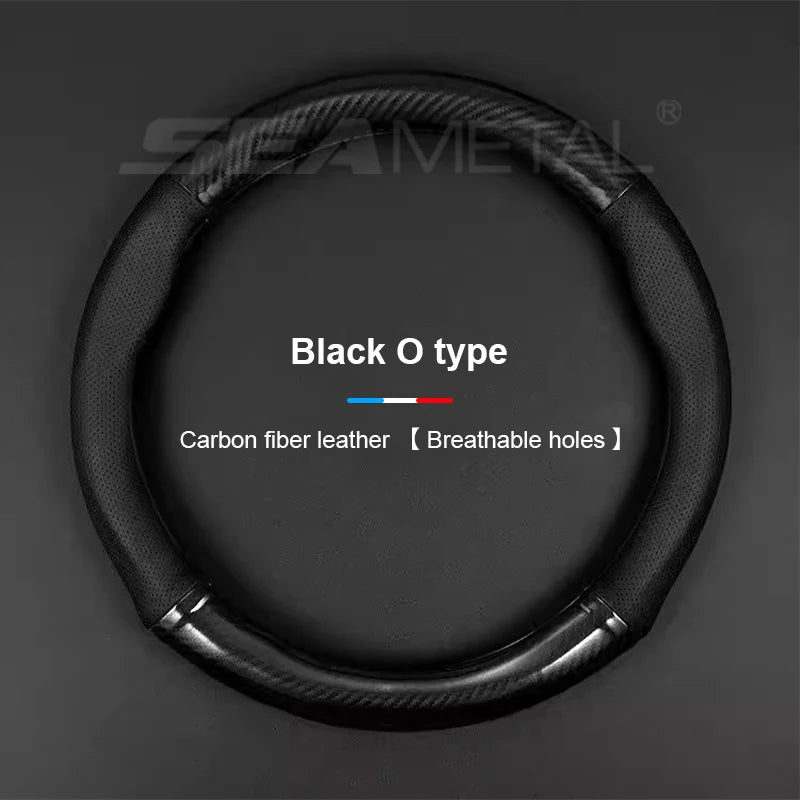 SEAMETAL Heavy Duty Steering Wheel Cover Full-Wrapped Steering Protector Anti Slip Steer Wheel Protection Cover 38cm Universal
