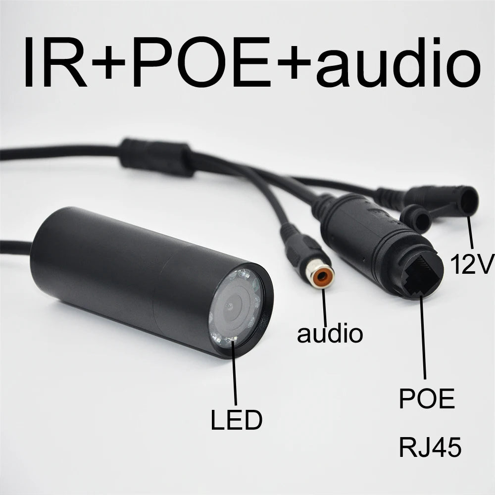 5MP Low Lux POE Waterproof Mini IP Camera for Industry and Security