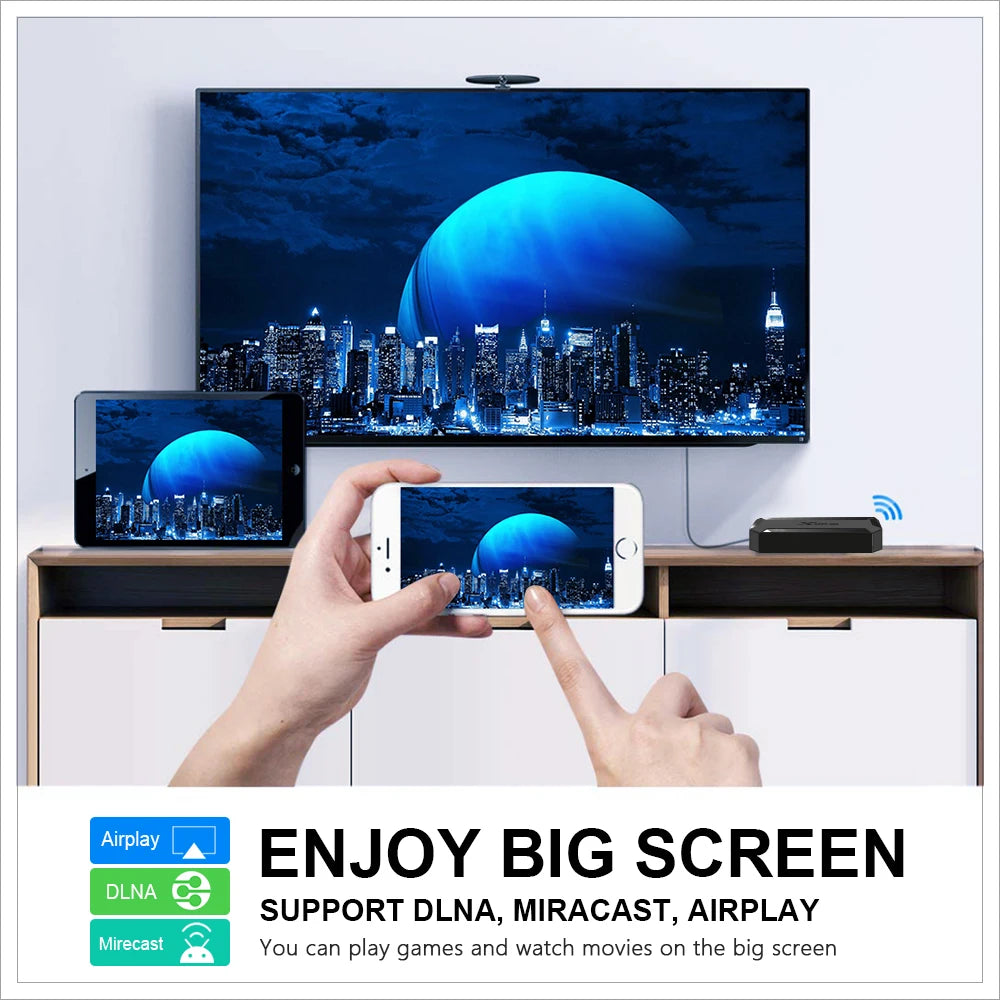 TV Box X96Q Smart Android 10 TV Box 2GB 16GB Allwinner H313 Quad Core 4K Home Theater Fast Set Top Box Media Player