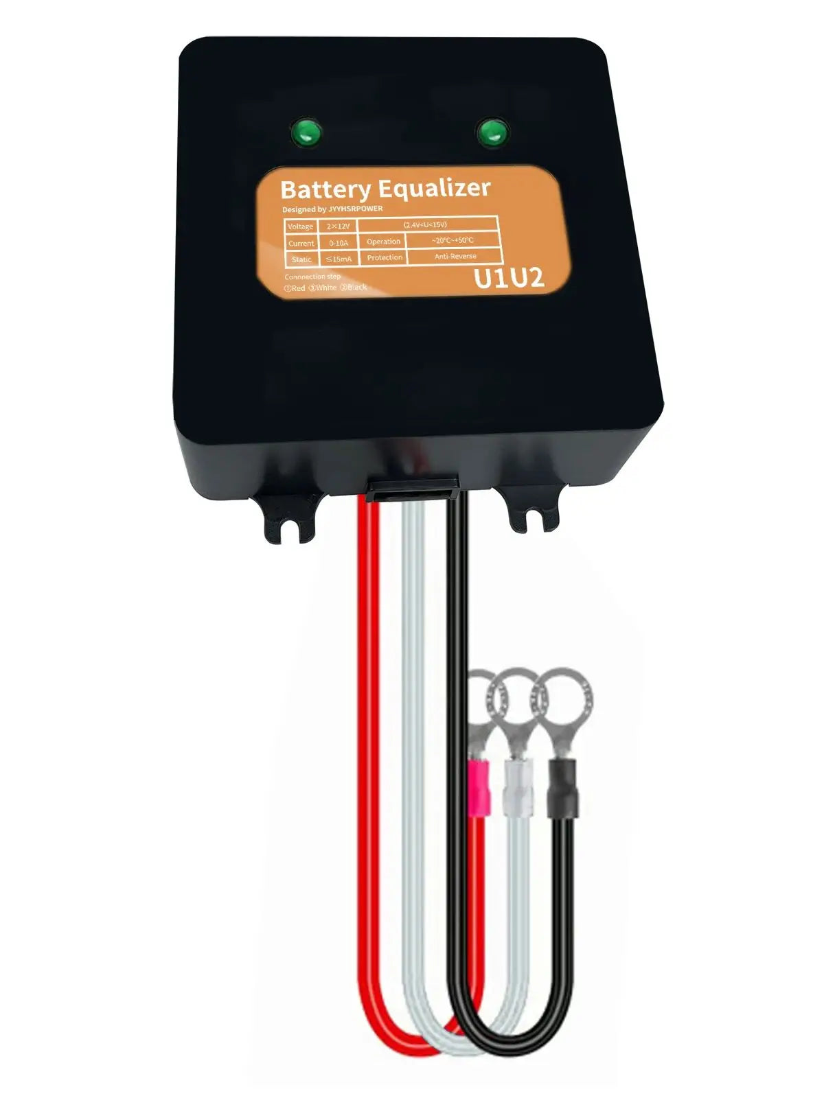 Battery Equaliser for Two Compatible 12V Blocks