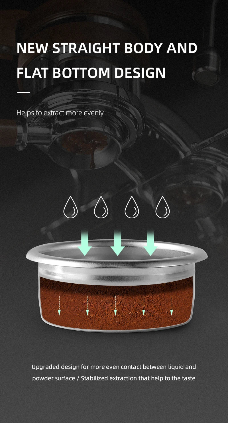 Espresso Filter Basket 15g Double-Layer Stainless Steel