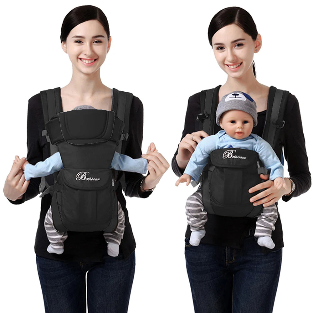 Baby Sling Carrier 4‑in‑1 Ergonomic Baby Backpack