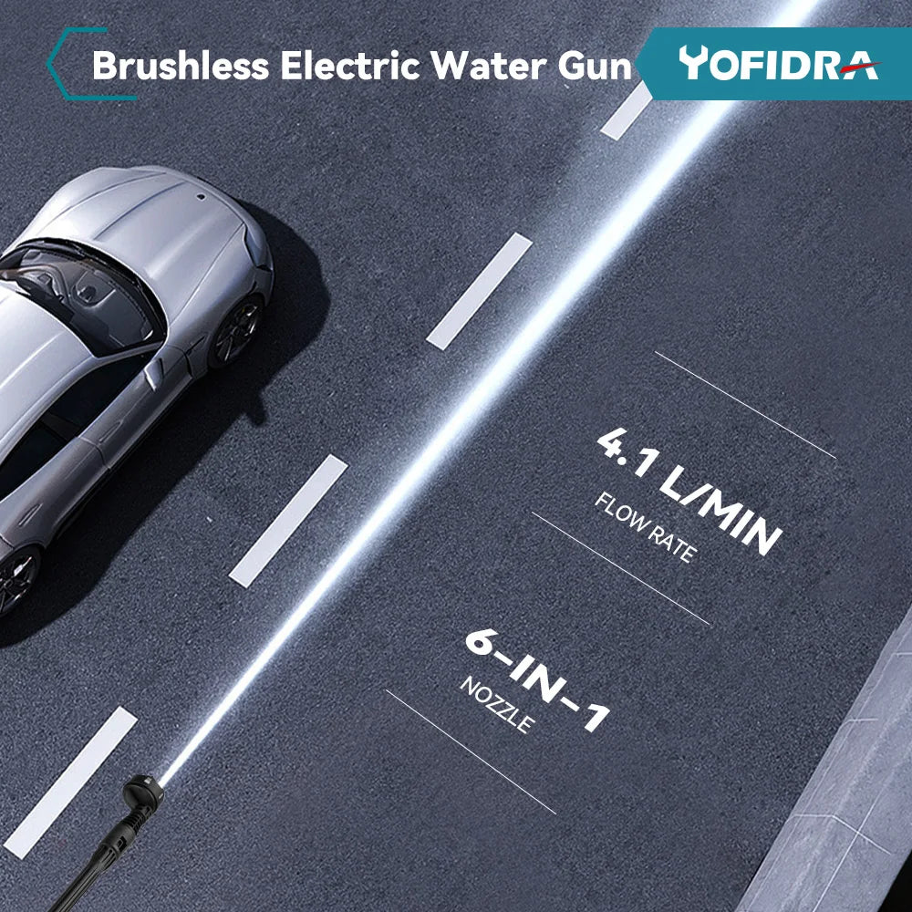 Fırçasız Elektrikli Yüksek Basınçlı Su Püskürtme Tabancası 3500W Makita Batarya için