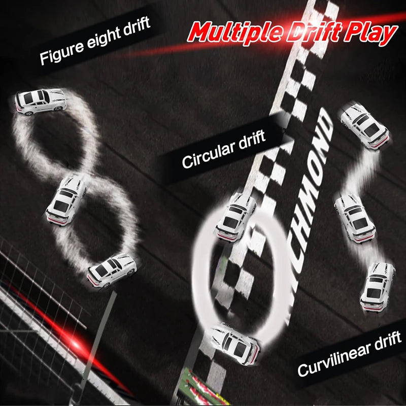 1/64 High‑Speed Drift RC Car 4WD Mini Racing Model