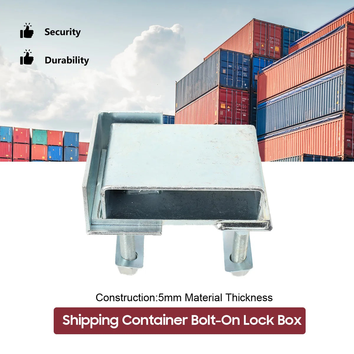 Dry Cargo Container Spare Parts High Security Container Door Lock Box Spray Molding Container Anti‑Theft Lock Housing for Shipping Containers