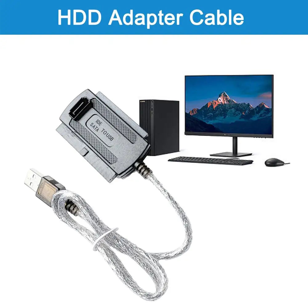 Câble adaptateur USB 2.0 vers disques SATA et IDE