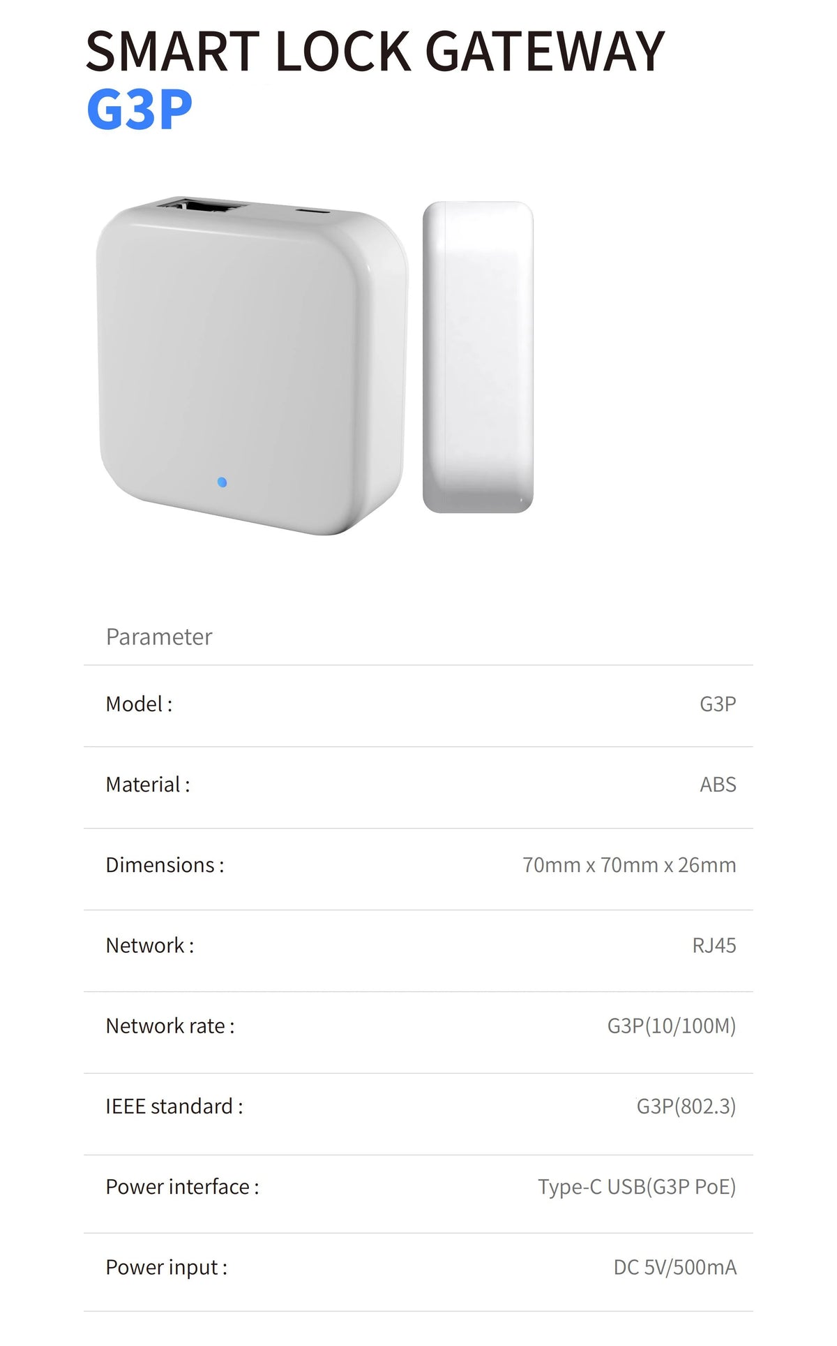 Bramka kompatybilna z TTLock do inteligentnych zamków Bluetooth