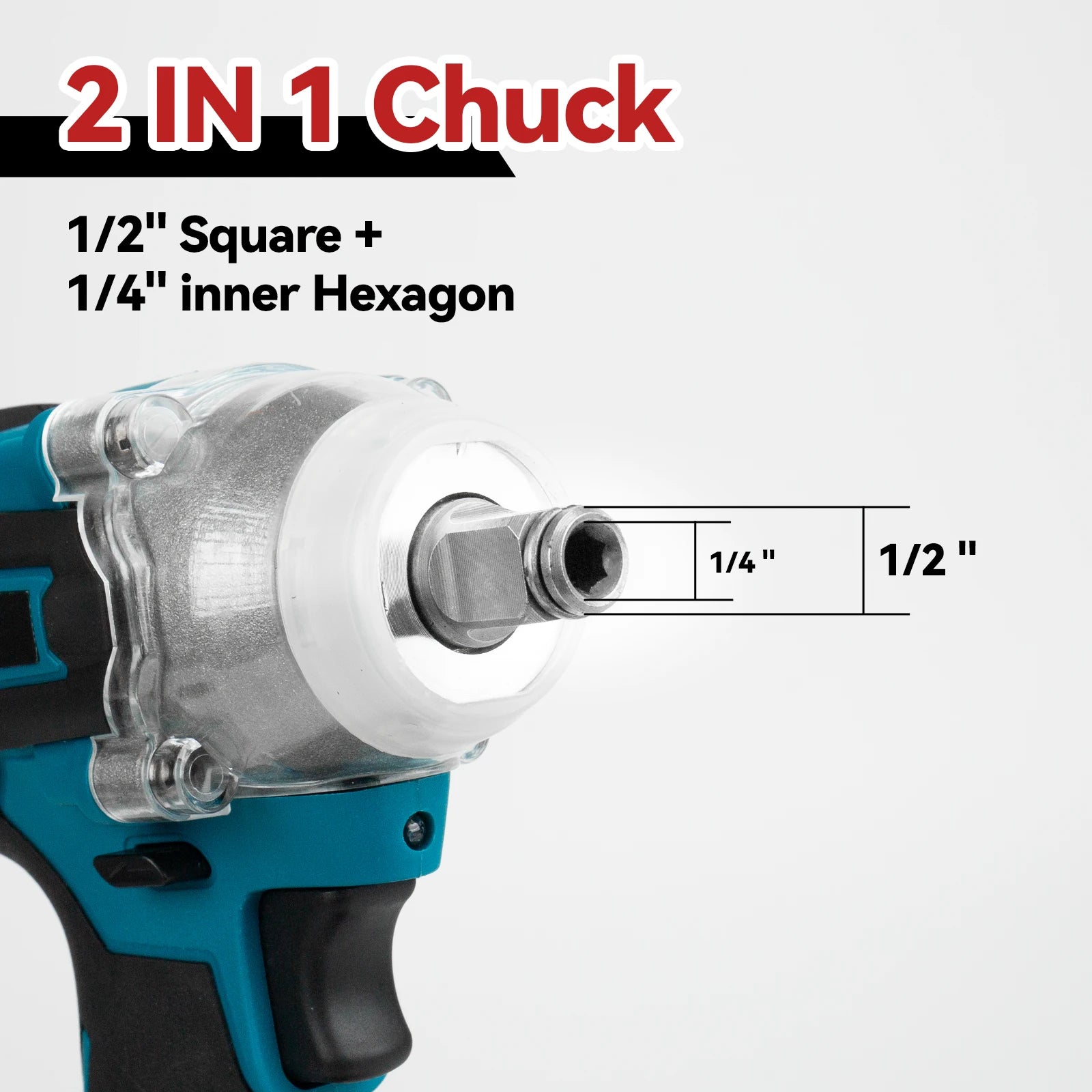 Osinhe Cordless Brushless Impact Wrench 520N·m Torque