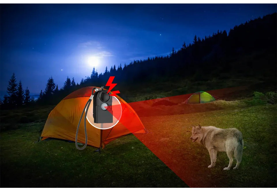 KERUI Portable Mini Motion Detector Alarm 120DB Siren SOS LED Light Security Alarm For Travel Home Kids Safe Personal Alarms