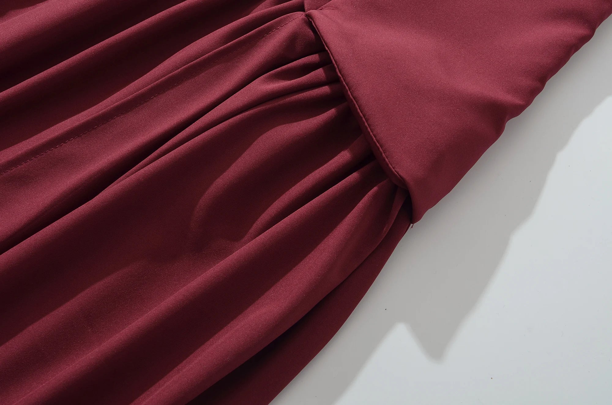Sexy High Slit Midi Dress with Strapless A-Line Silhouette