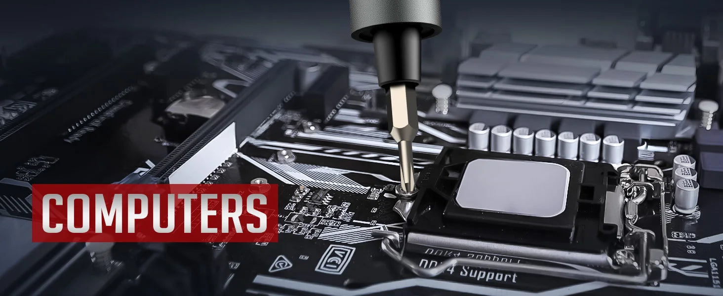 75 in 1 Precision Electric Screwdriver Set Cordless Magnetic Repair Tool Box with LED Light for PC iPhone Camera Watch Glasses