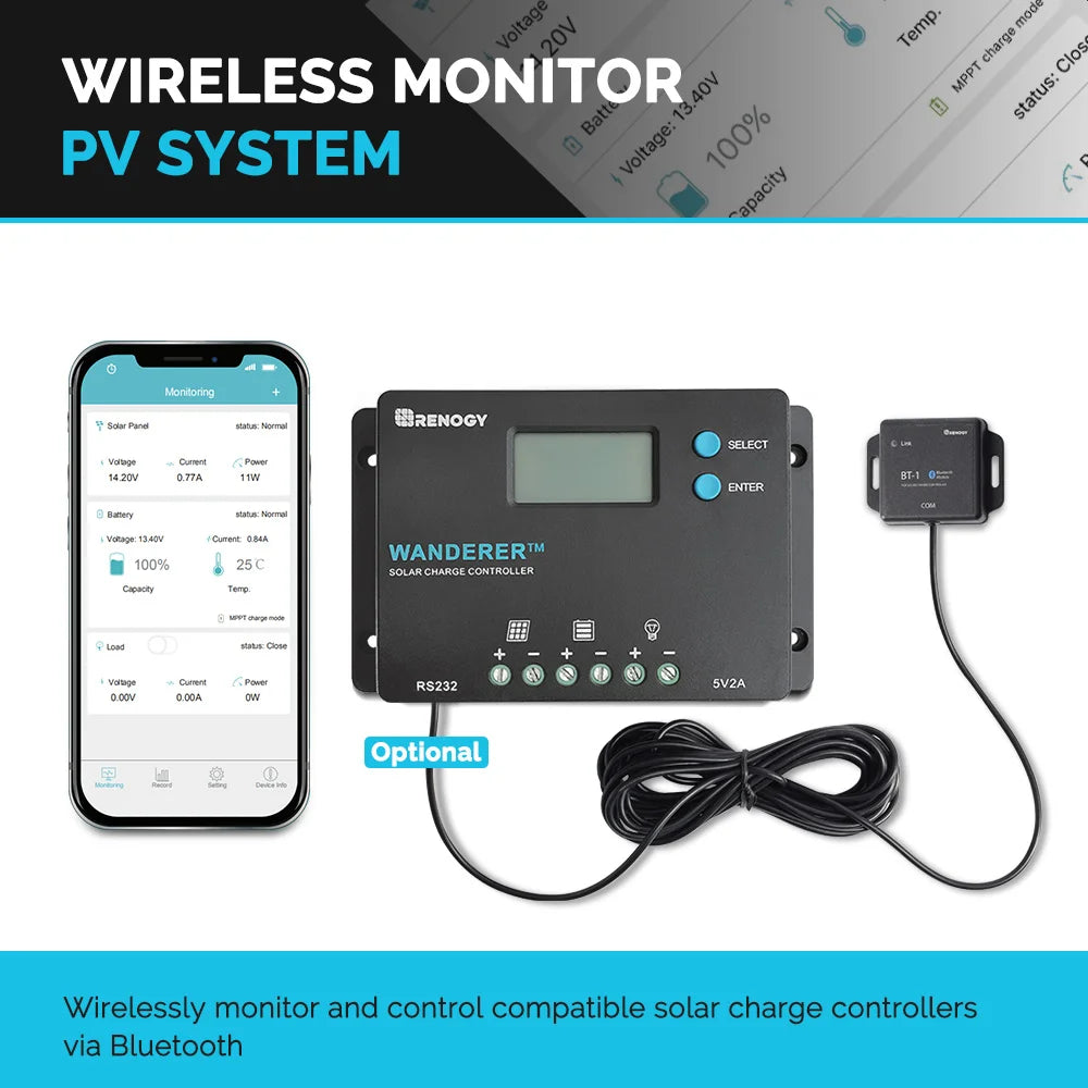 10A 12V/24V PWM Solar Charge Controller with LCD Display