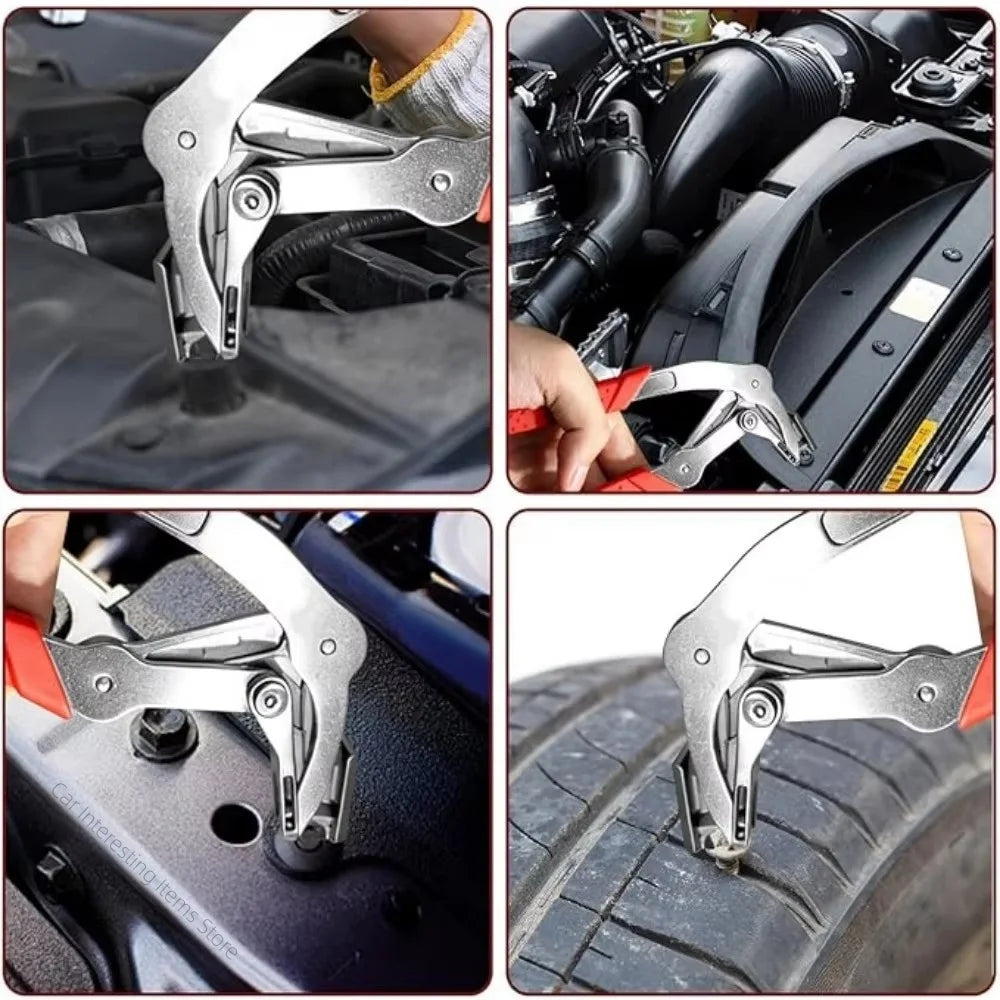 Spring-Assisted Automotive Clip Removal Pliers