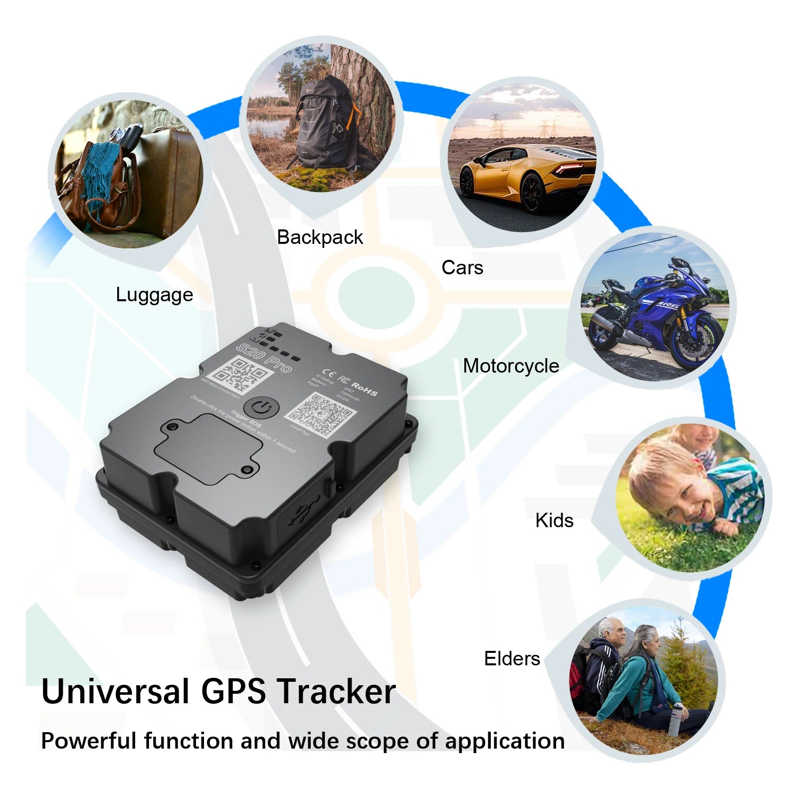 Veľkoobchod 4G GPS tracker pre auto motocykl - real-time 30 dní sledovania, anti-theft locator, platená Android/iOS app