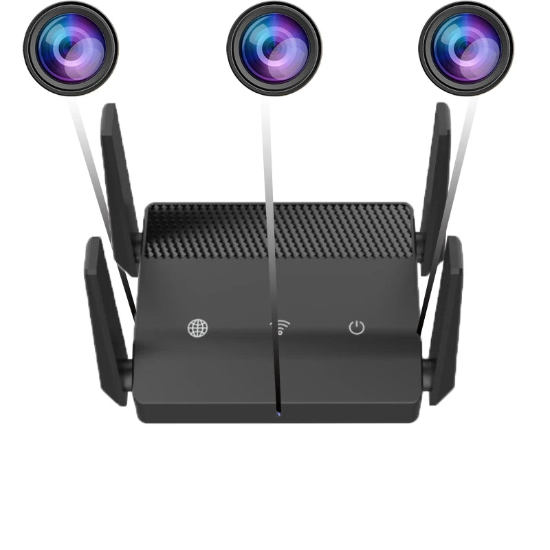 1080P Mini WiFi Camera with 270° Wide Angle & Triple Lens