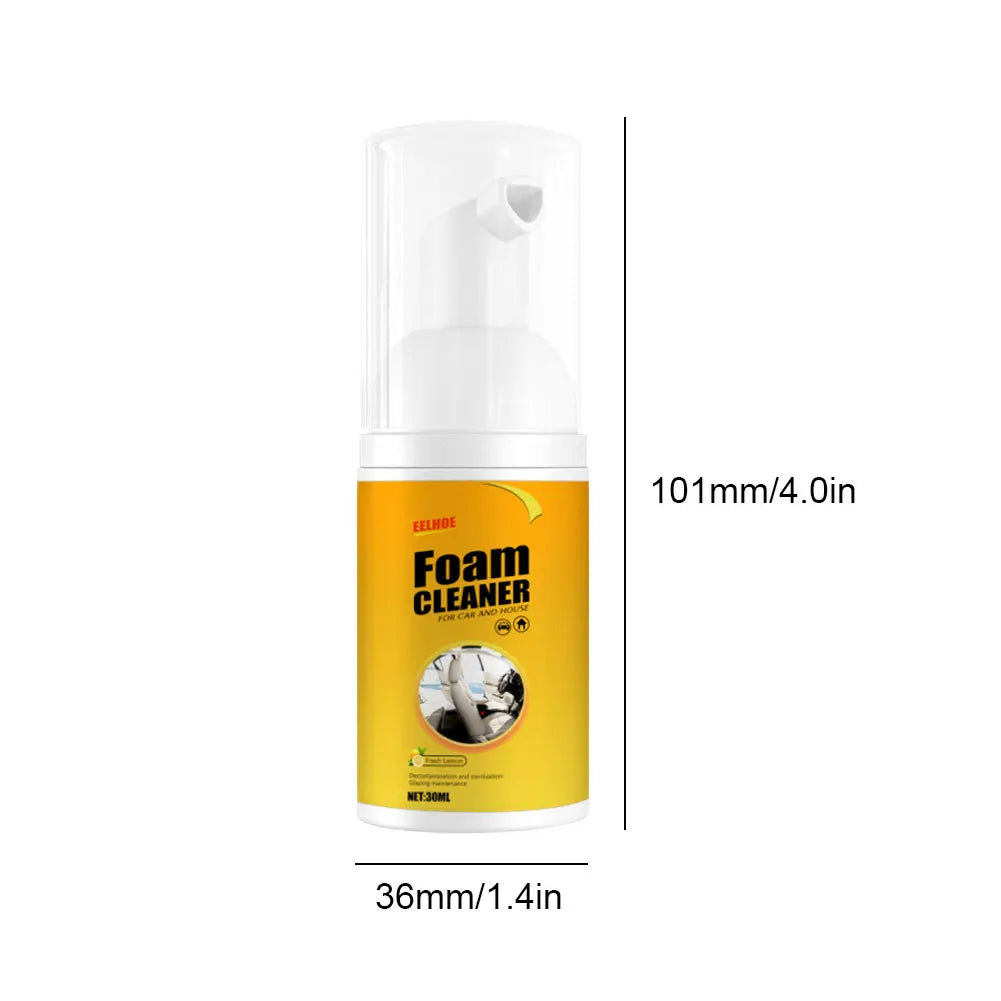 30/60/100/150ML Multi-Purpose Foam Cleaner Leather Clean Remover Spray Car Wash Auto Interior Household Cleaners Stain Removal