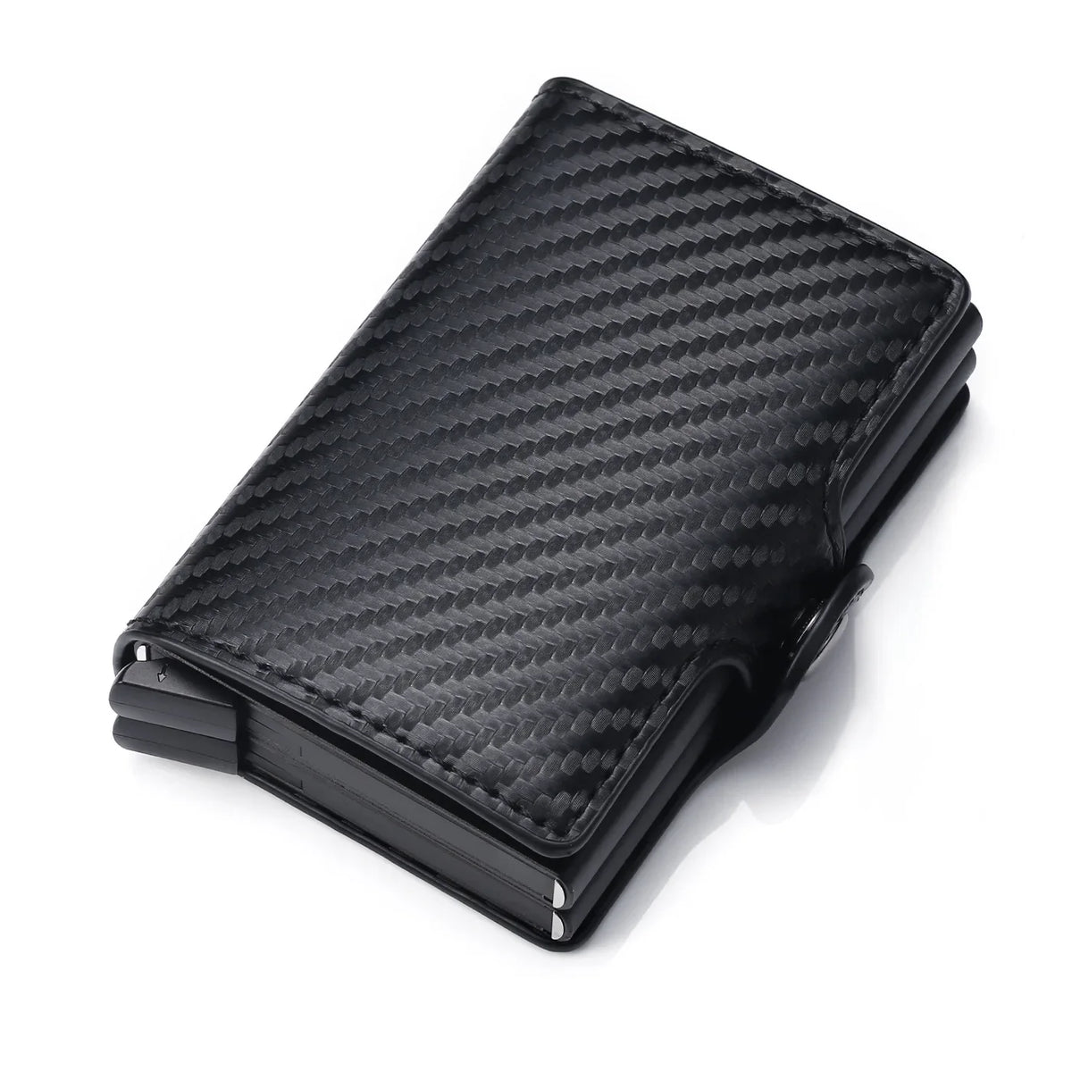 Slim Card Wallet in PU & Aluminium, Six Finishes