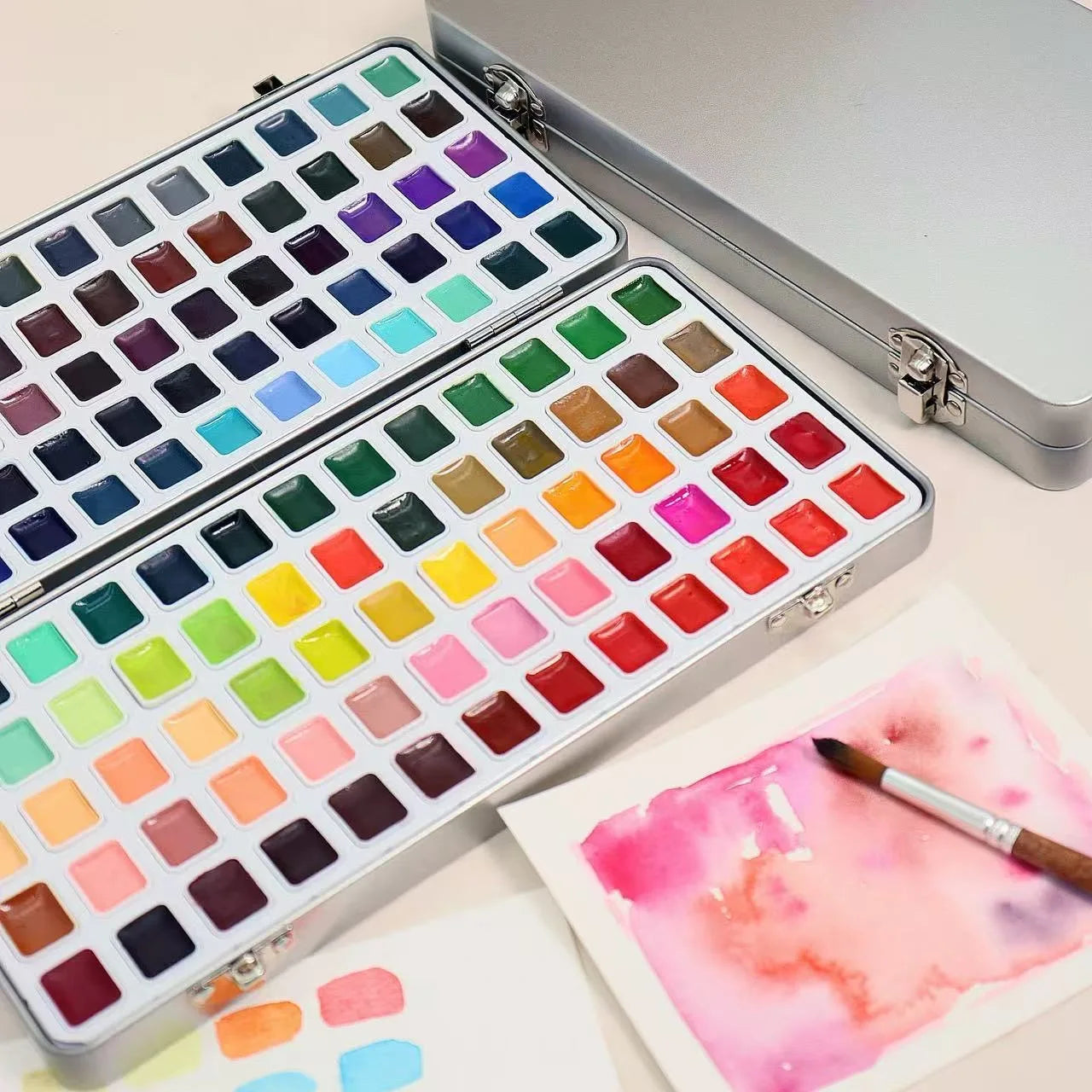 Artists' Professional Granulating Watercolor Set – 48 Colors