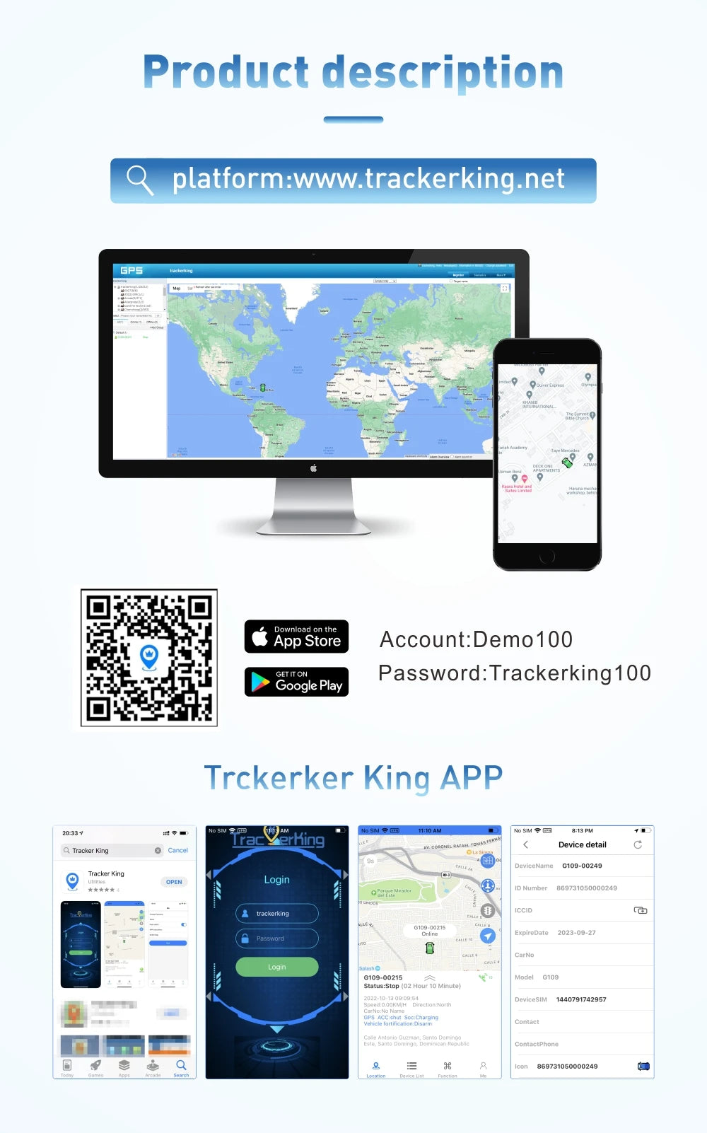 Trackerking J14 2G GPS Tracker Gps Car J14 rastreador gps Bike Gps Tracker Mini Tracking Small Tracker GT06 Protocol