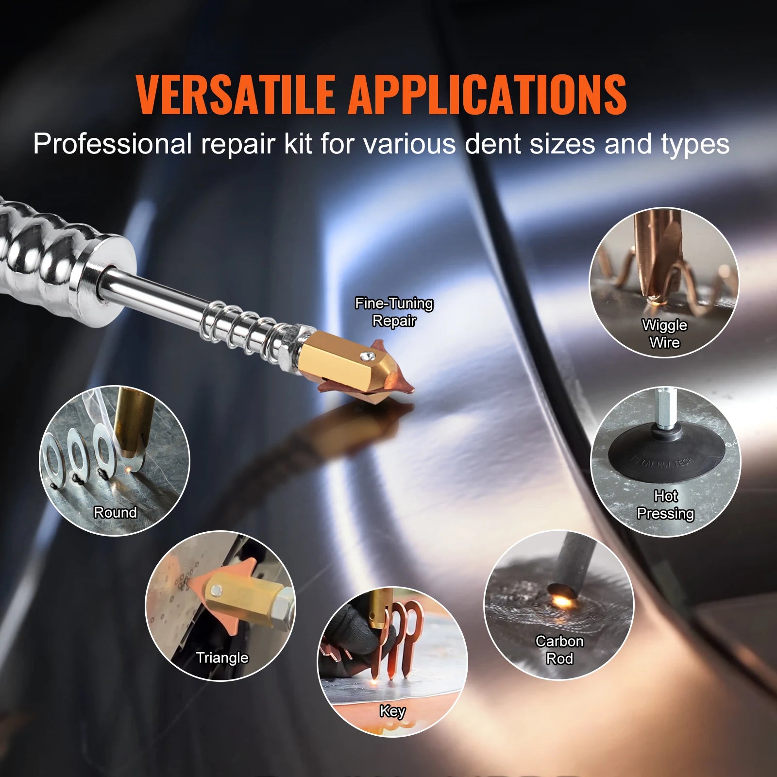 3KW Stud Welder Dent Repair Kit with 9 Modes Auto & Manual