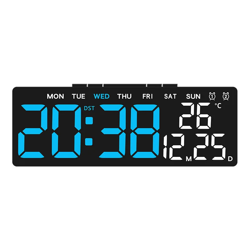 USB Digital Clock with Dual Alarms and Timer