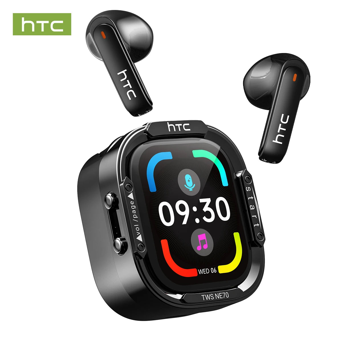 Wireless Bluetooth Earbuds with AI Translator and LCD Display