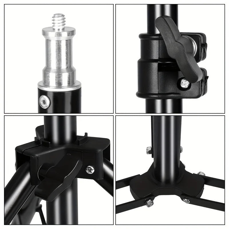 Aluminium Photography Light Stand, 1.6 m or 2.1 m
