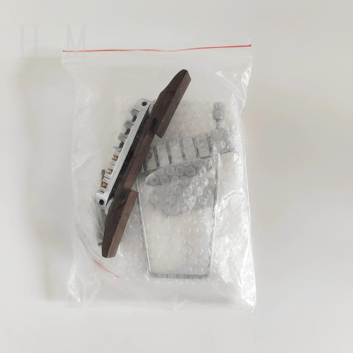 Six-String Jazz Guitar Roller Bridge and Tailpiece Set