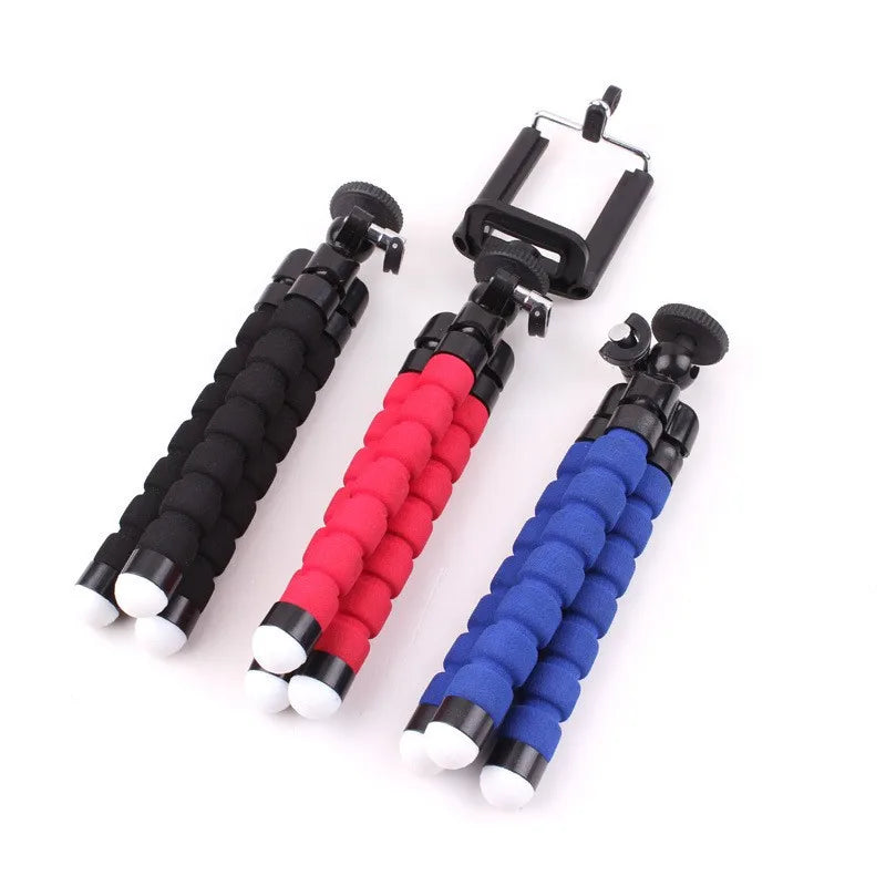 Flexible Mini Phone Tripod with Clip & Ball Head