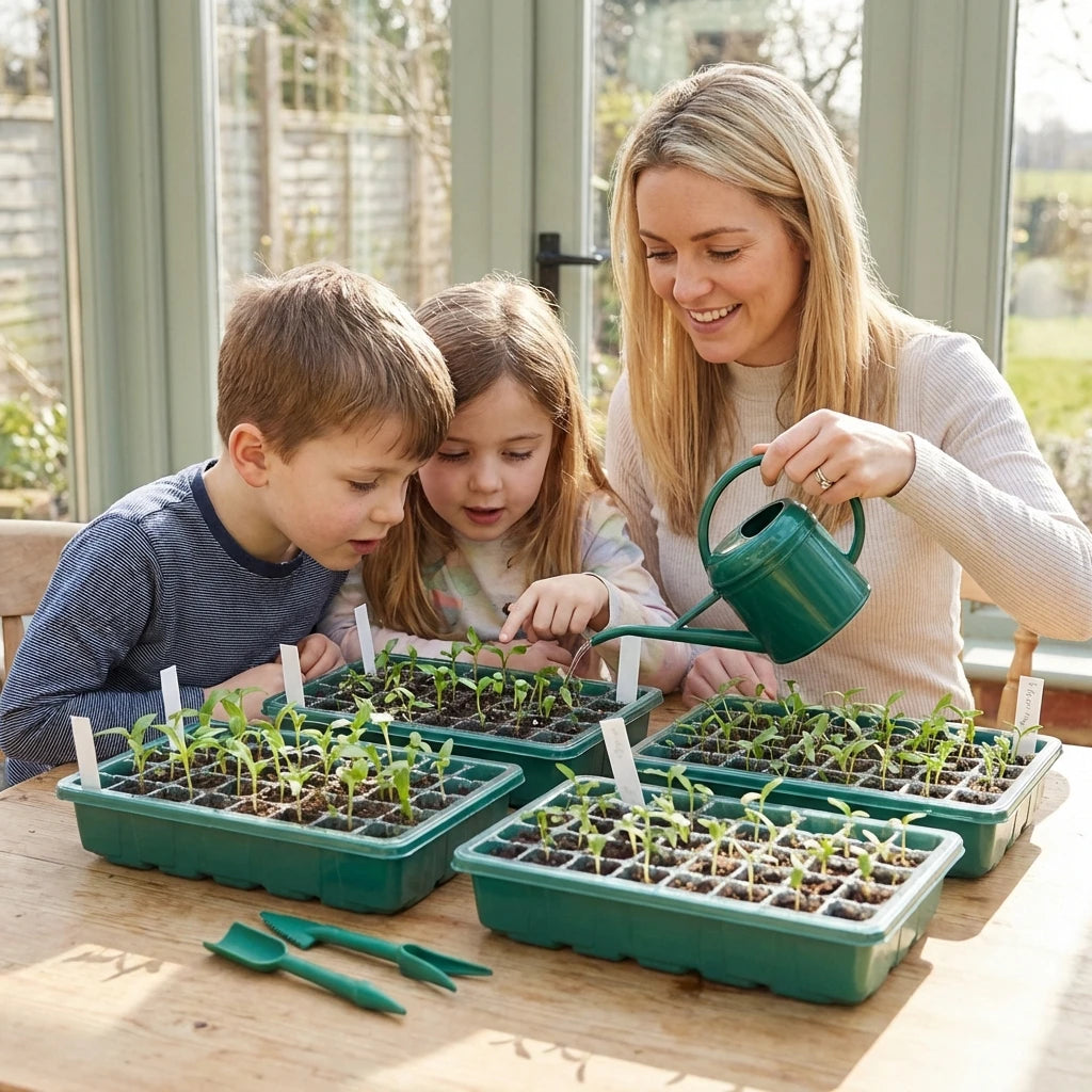 Seed-Starting Trays with Vented Humidity Domes