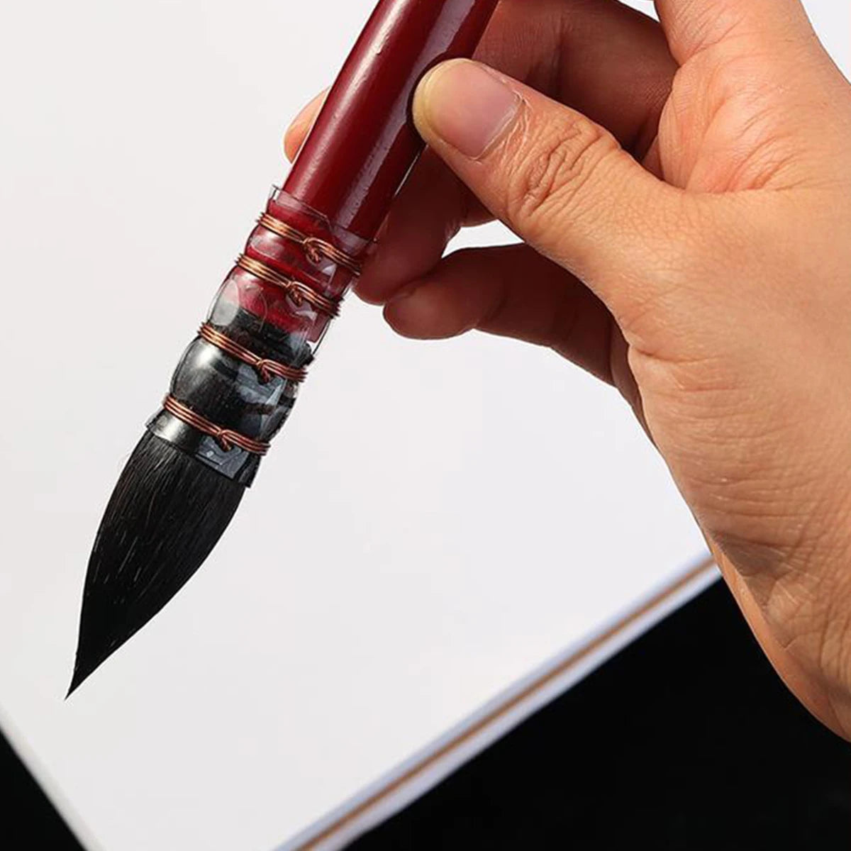 Umělecký ručně malovaný akvarelový štětcový pero