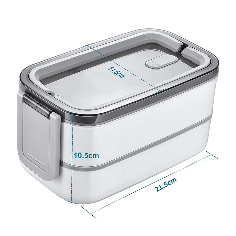 Stacking Lunch Box with Handle, One/Two Layers