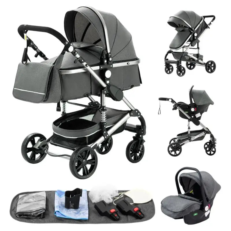 3‑in‑1 Multifunction Baby Stroller with Car Seat