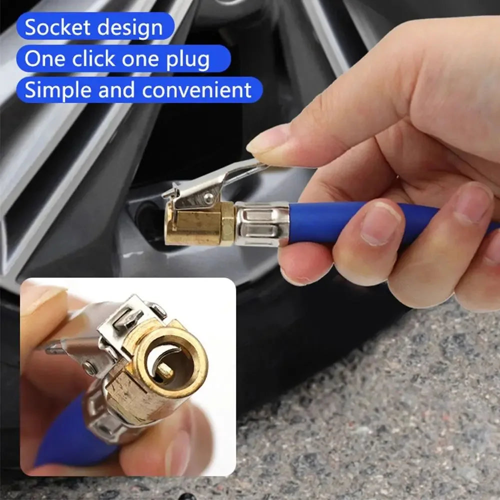 38 cm Tire Inflator Hose with Locking Air Chuck