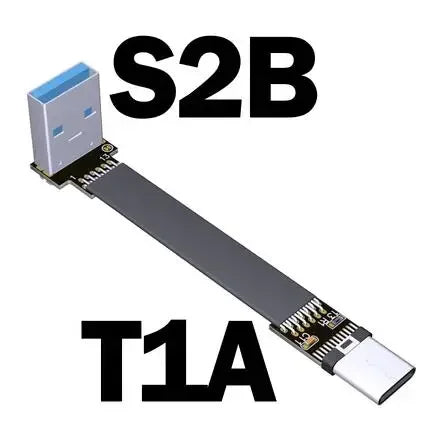 Cable de extensión plano tipo cinta USB 3.1, USB-C / USB-A