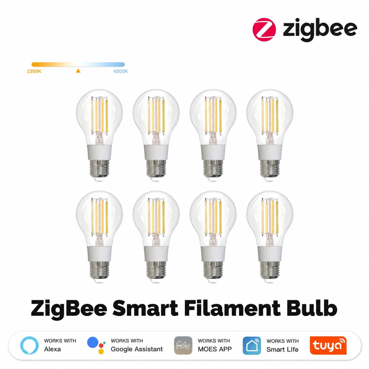 E27 Zigbee okos izzószálas égő