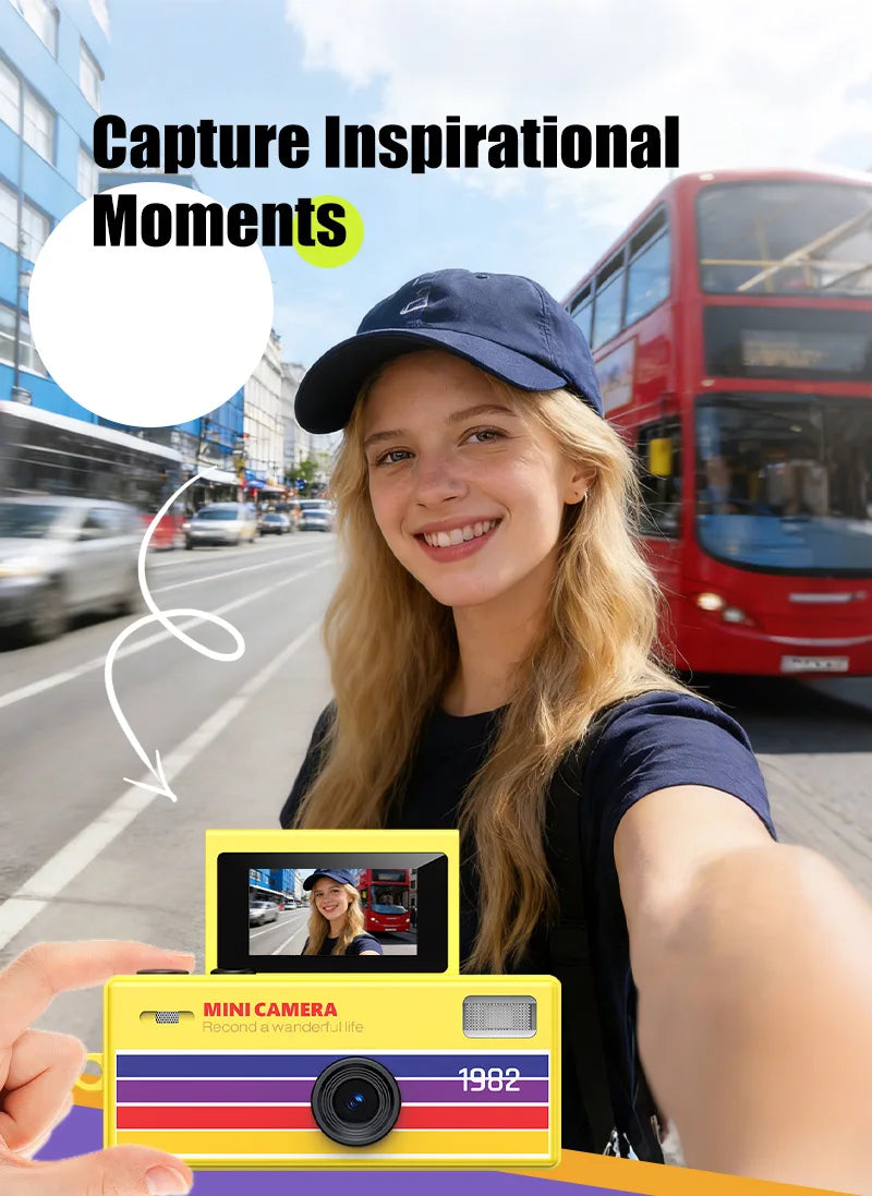 Digital Mini Camera with 180° Flip Screen