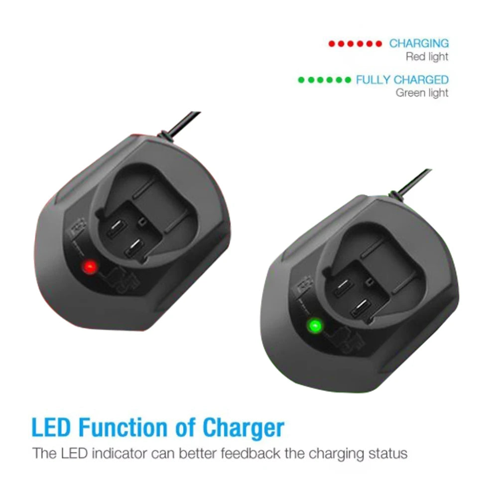 Charger for Bosch 10.8V / 12V Li-Ion Batteries